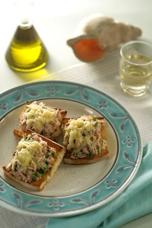 Tuna Melt with Yellow Fin Tuna from the island of Alonissos