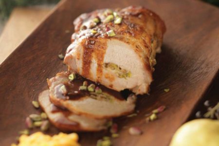 Pork Roulade with Naxos Graviera