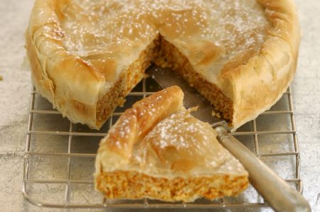 Greek Pumpkin Phyllo Pie with Greek Honey