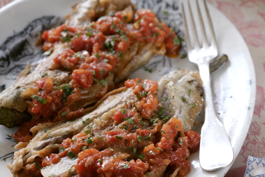 Eggplants in Fresh Tomato Sauce