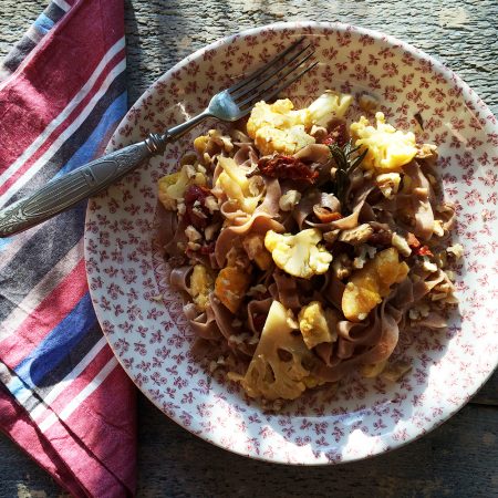 Whole Wheat Pasta with Cauliflower