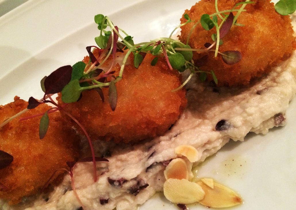 Skordalia with Ouzo and Kalamata Olives