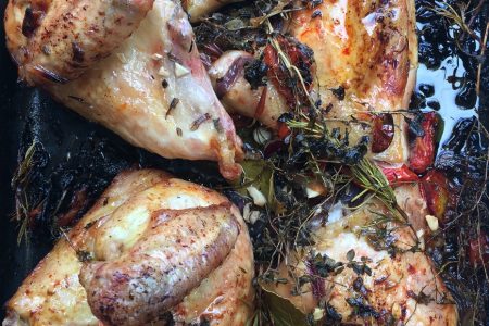 Five Minute Roasted Chicken