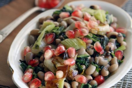 Black Eyed Peas with Spinach