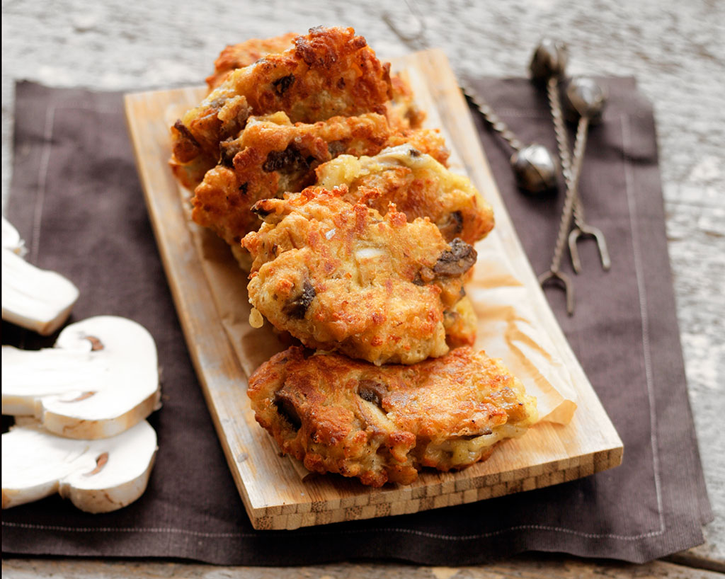 Mushrooms are the new meat. Try these healthful Greek island mushroom patties.