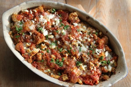 Cauliflower Baked with Cheese