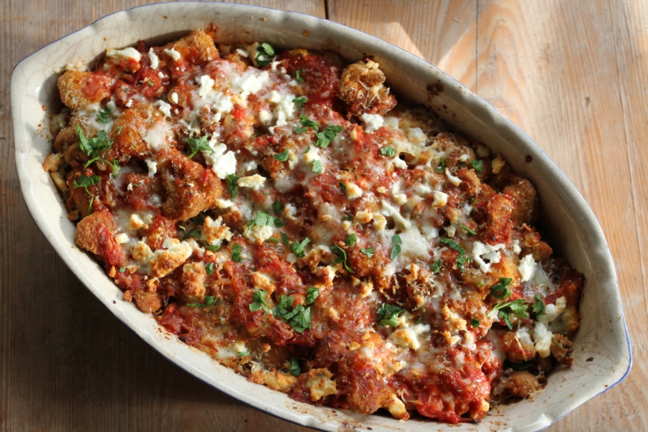 Cauliflower Baked with Cheese