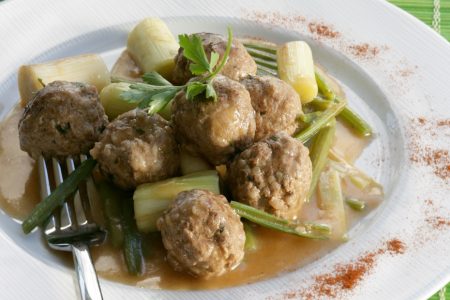 Meatballs with Leeks & Celery
