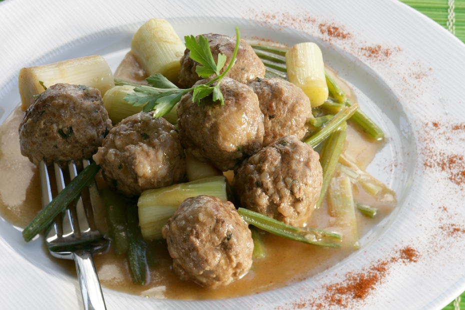 Meatballs with Leeks & Celery