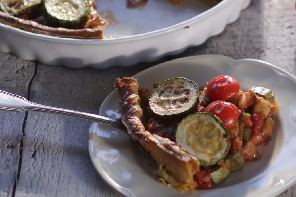 Briam Vegetable Tart