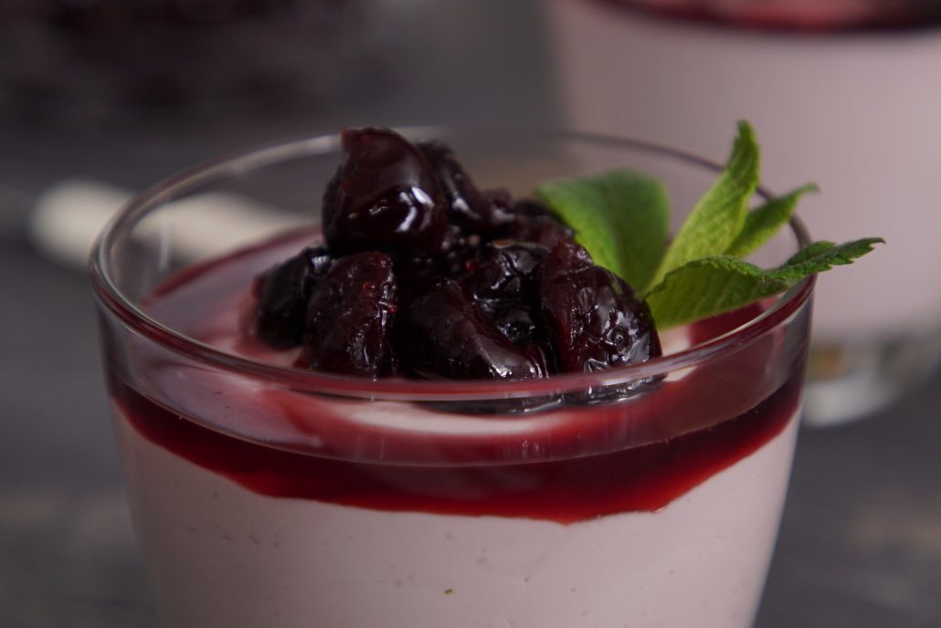 Sour Cherry Greek Yogurt Mousse