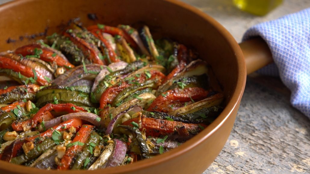 Briam, Roasted Vegetables. A traditional greek dish