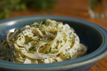 Pasta with Greek yogurt