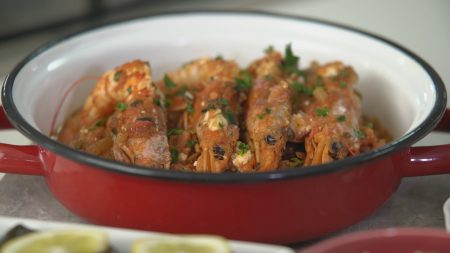Shrimp Saganaki