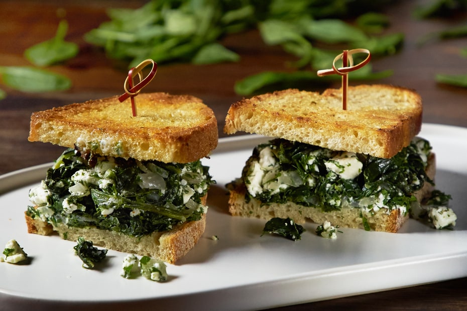 Spanakopita Grilled Cheese
