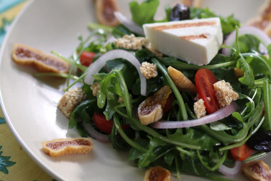 Arugula Salad with dried figs