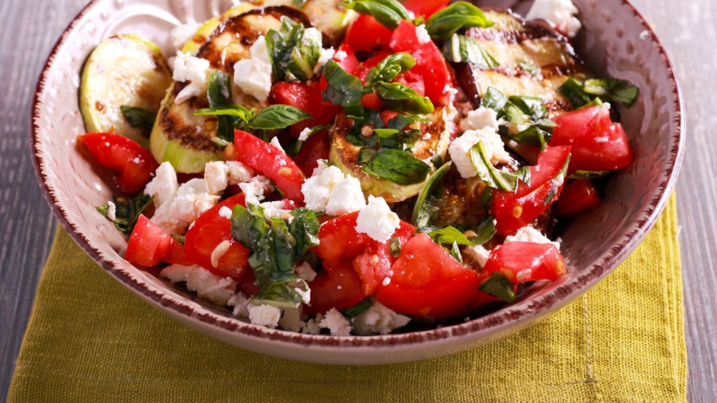 Zucchini Stir-Fry with Teardrop Tomatoes, Greek Herbs & Greek Feta