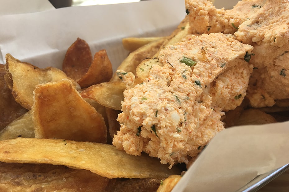 Fried Potatoes with Spicy Whipped Feta
