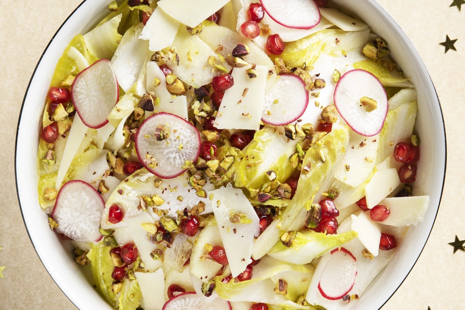 Endive Salad With Greek Honey Vinegar & Cretan Evoo