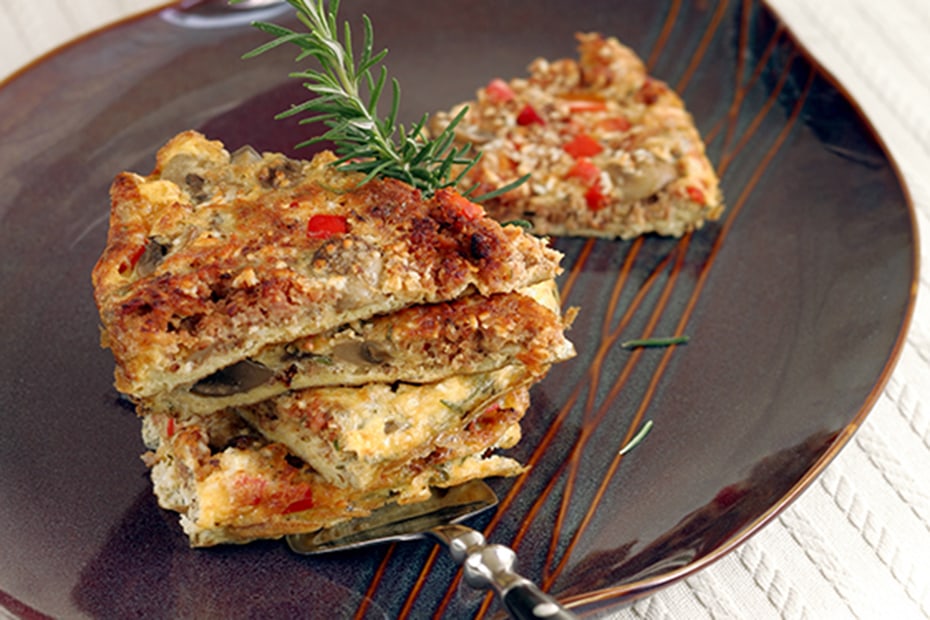 Greek Omelet with Sausages