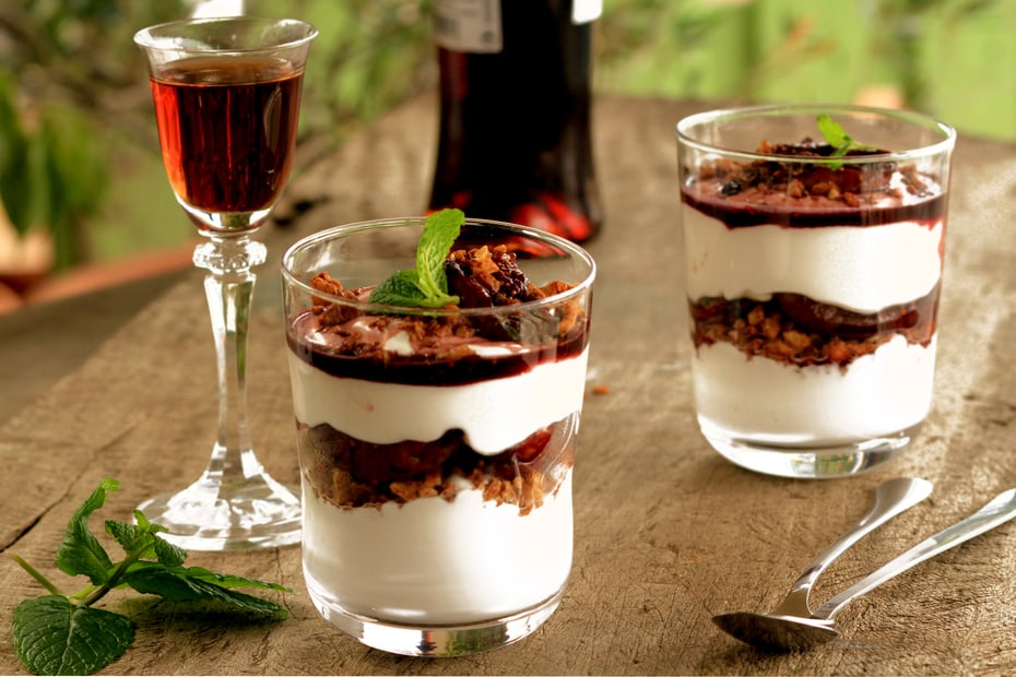 Parfaits with Whipped Cream