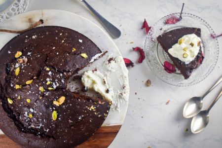 Chocolate Cake with Mastiha Cream