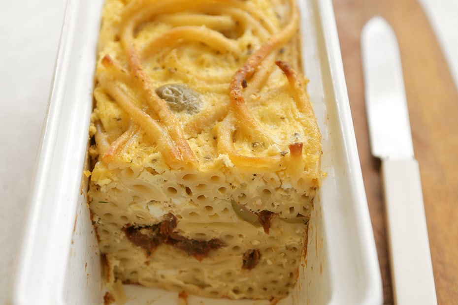 Baked Pasta with Sun-Dried Tomatoes & Olives