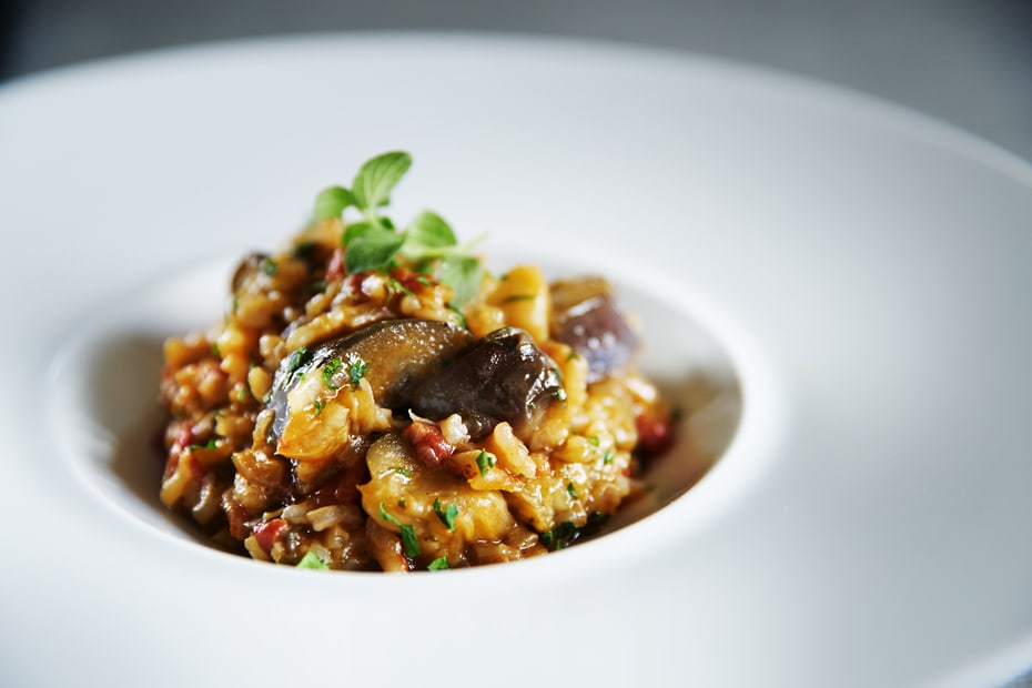 Melitzanopilafo - Eggplant Pilaf