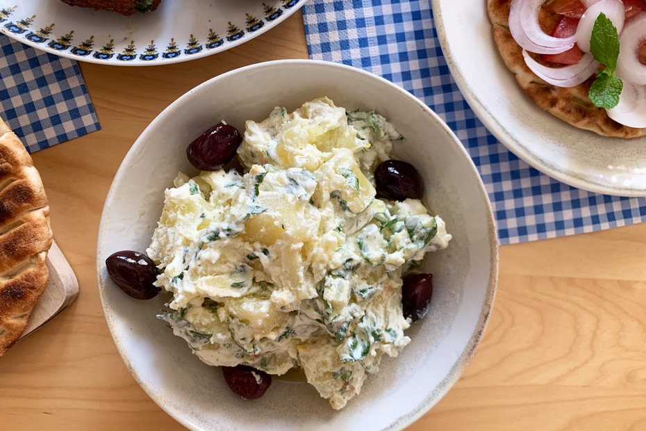 Potato Salad With Greek Yogurt Herb Mayo