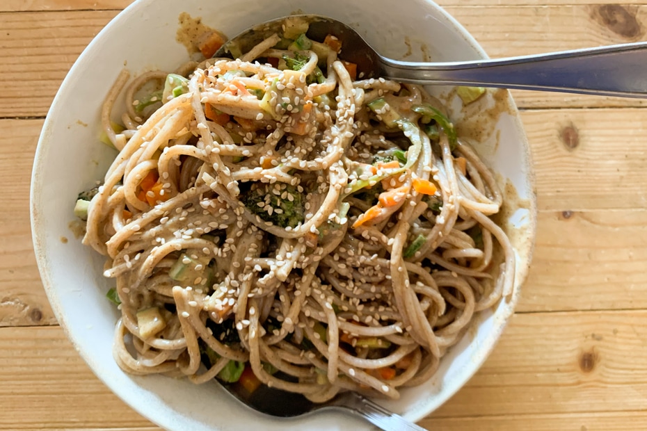 Cold Tahini Noodle Salad
