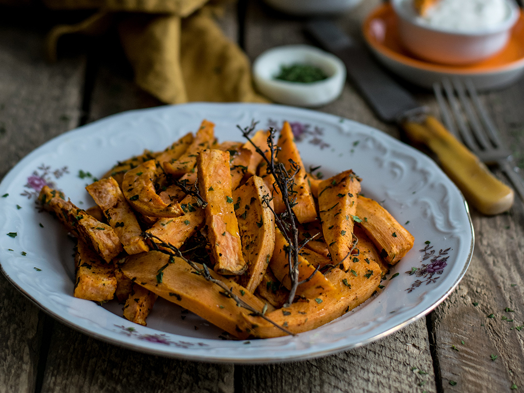 Oven-Fried Sweet Potatoes