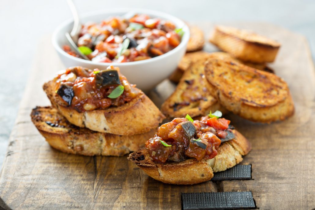 Caponata on toast