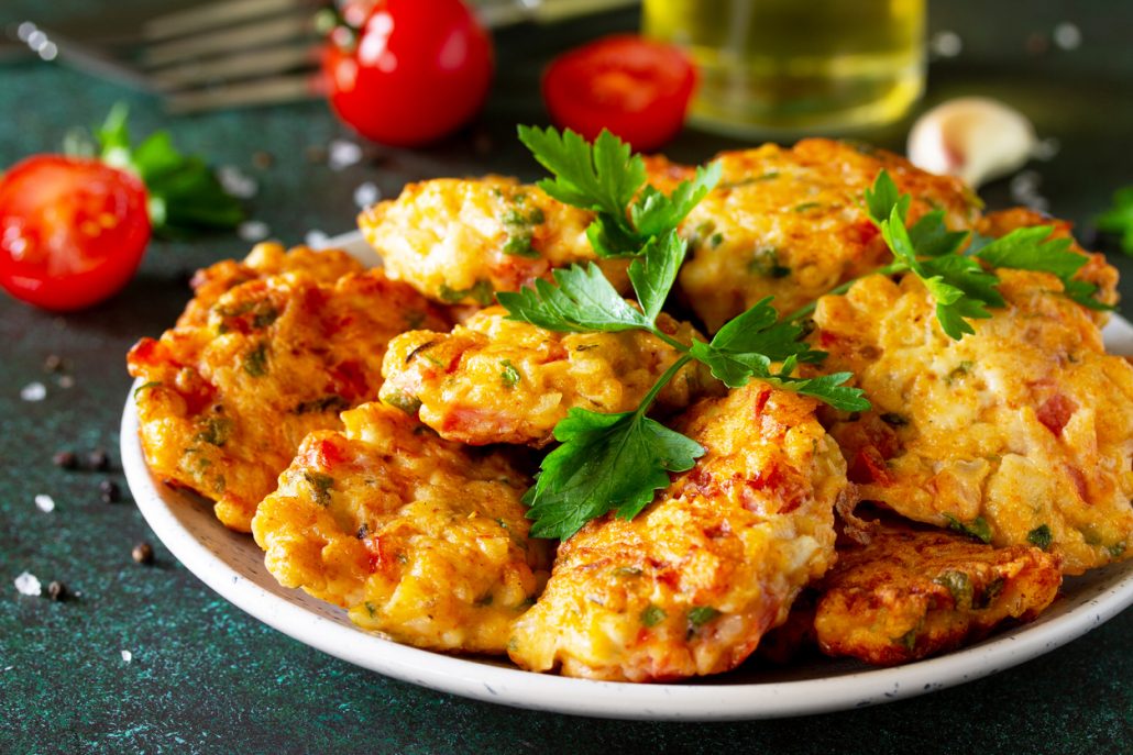 Delicious Vegan Greek Island Tomato Fritters Recipe