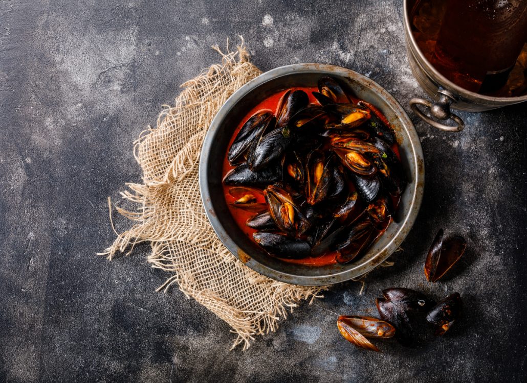 Mussels Cooked in Tomato Sauce