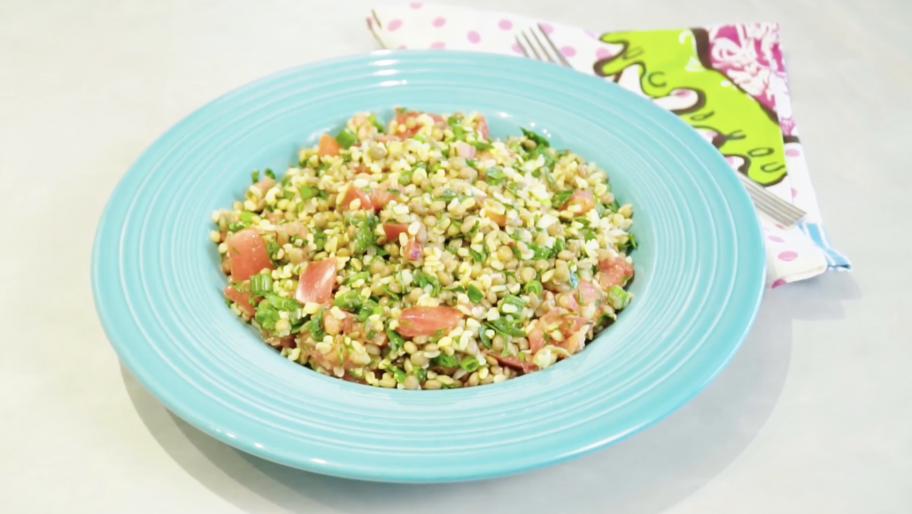 Lentil-bulgur Salad with Parsley and Hot Peppers