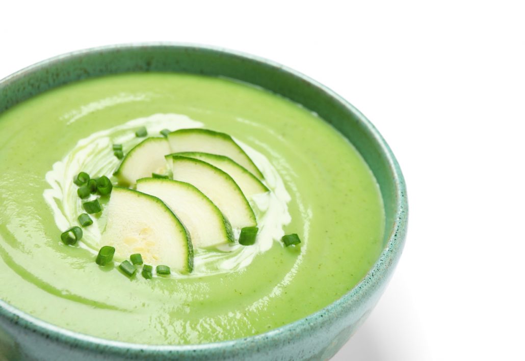 Zucchini cream soup