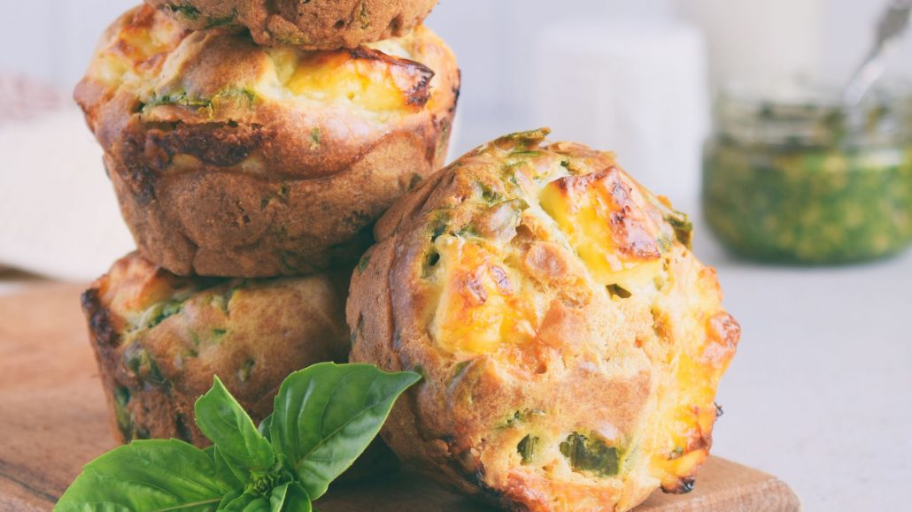 Spinach Feta Sweet Potato Muffins