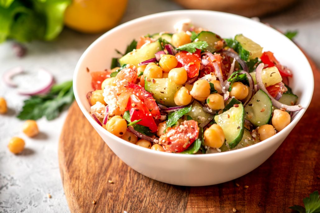 Chickpea Greek Salad