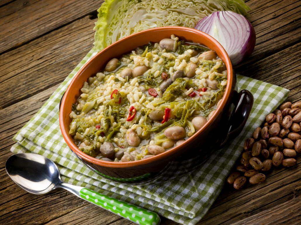Savoy Cabbage Bean Soup