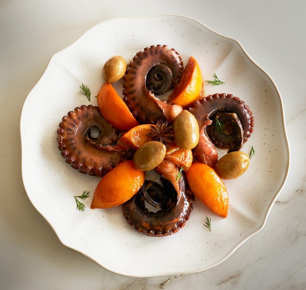 Seafood recipe, octopus.