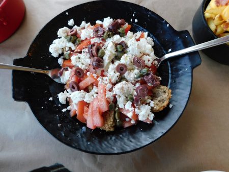 Dako Salad with Yellow & Red Tomatoes
