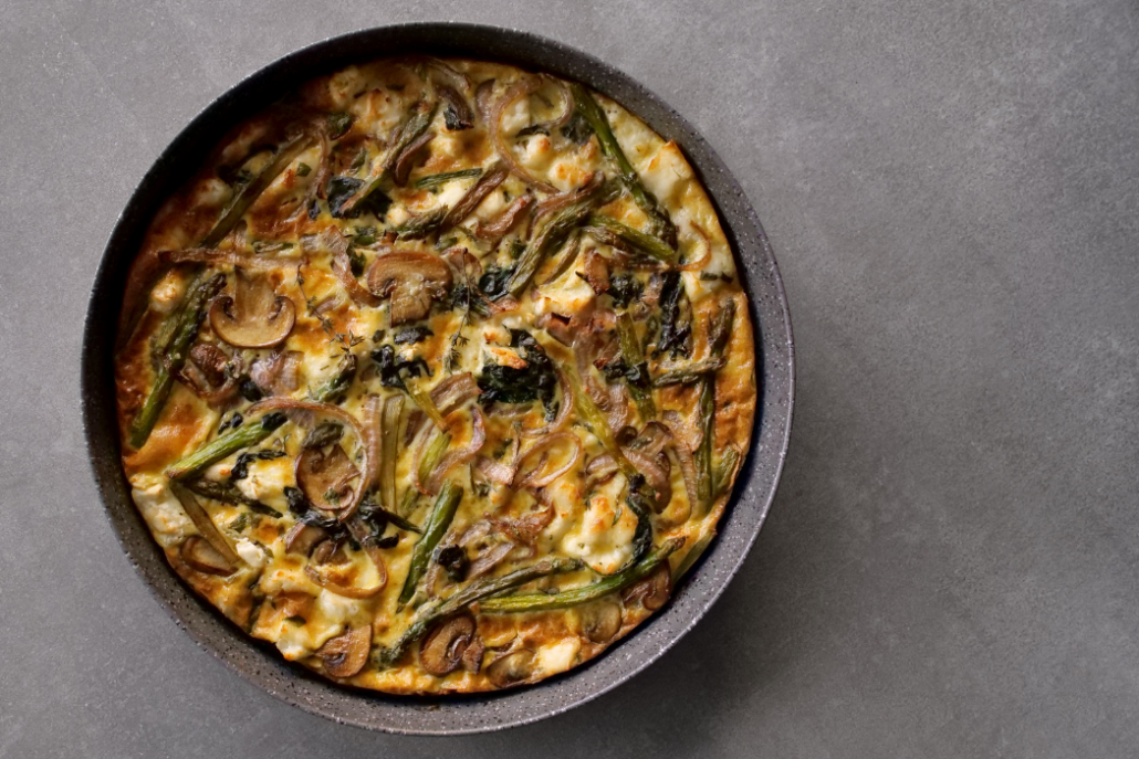 Sheet Pan Asparagus Omelet