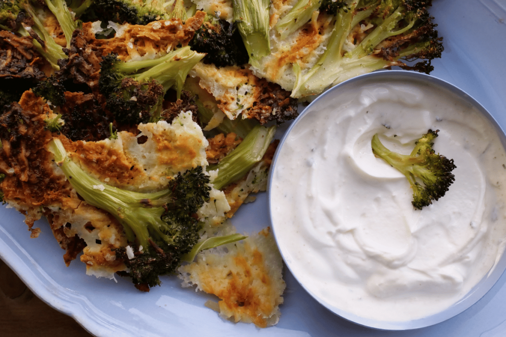 Cheesy Broccoli Crisps