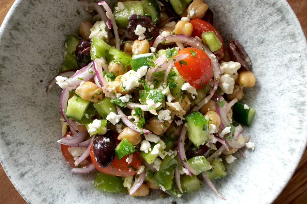 Protein-Rich Greek Chickpea Salad