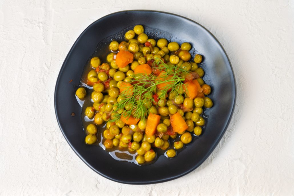 Greek Spring Peas and Potatoes Stew