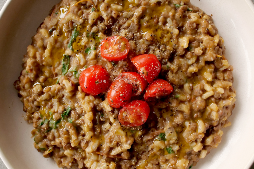 Fakorizo - Greek Lentil Rice