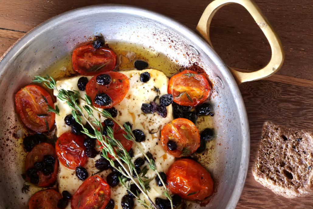 Baked Feta with Olive Oil and Honey