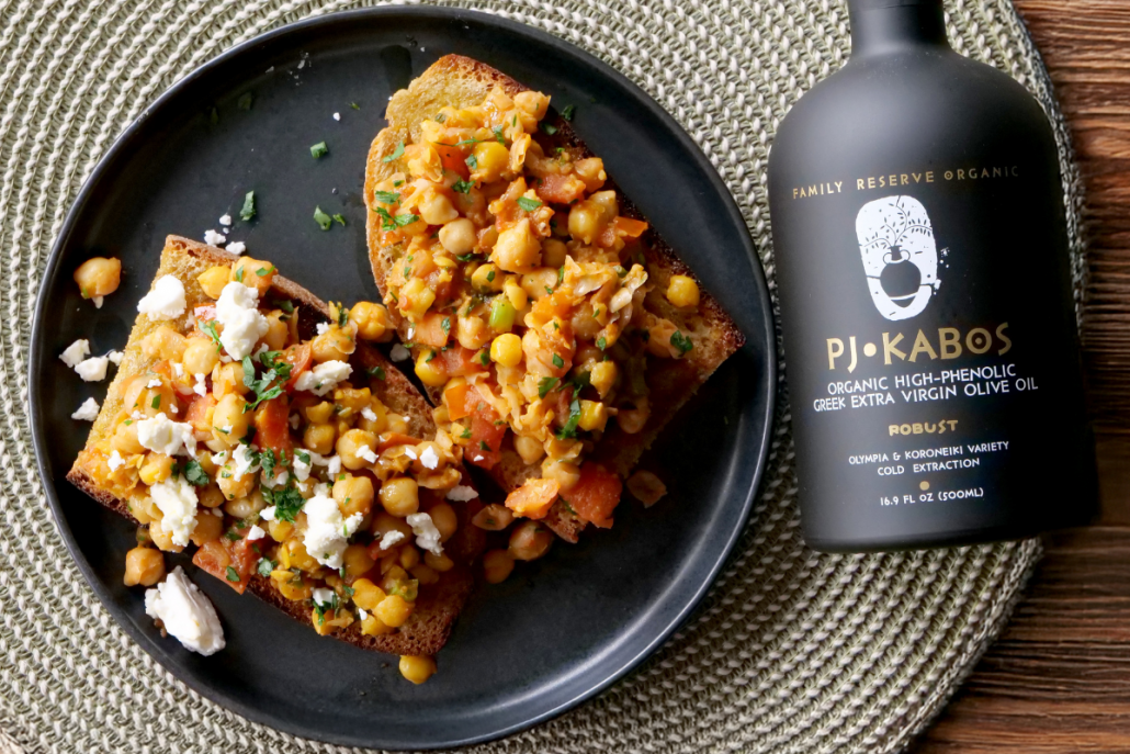 Smashed Chickpeas on Toast