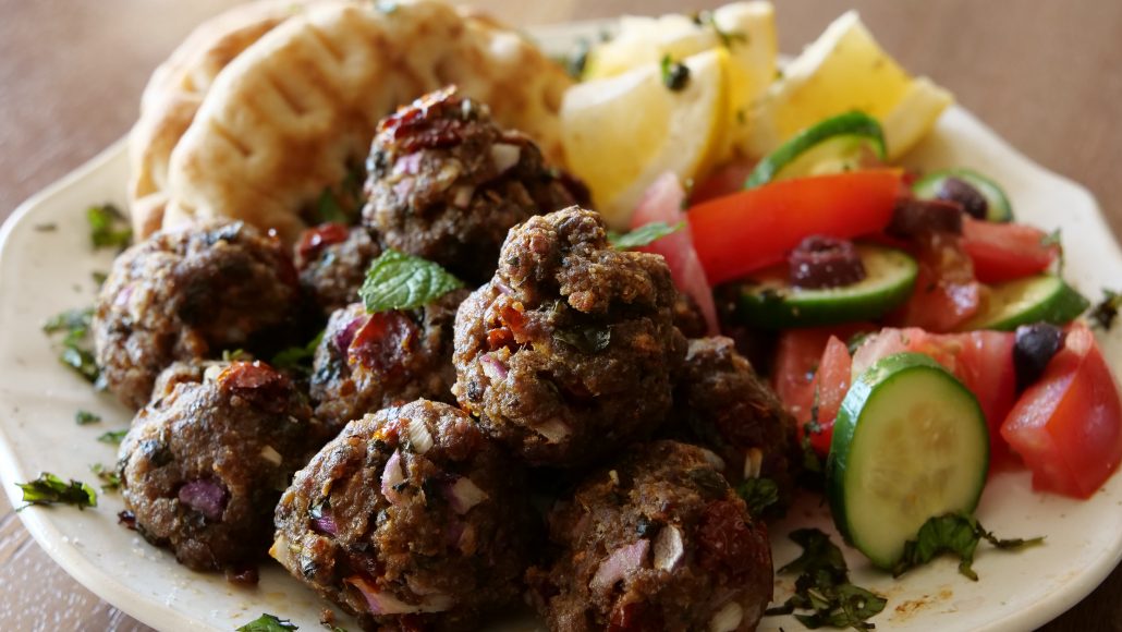 Eggless Greek Chicken Meatballs