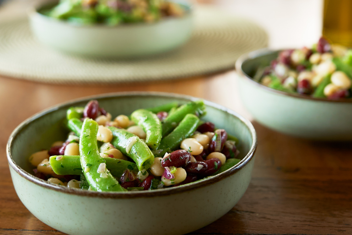 Garlicky Variety Bean Salad